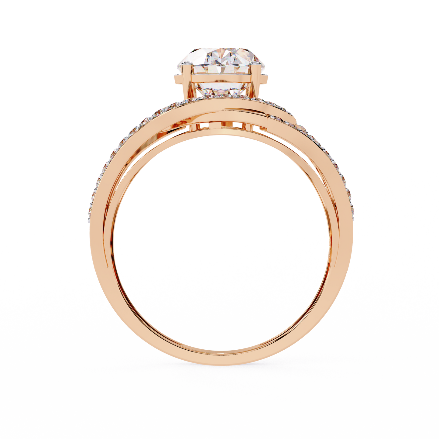 ophira celestial spiral lab grown diamond ring
