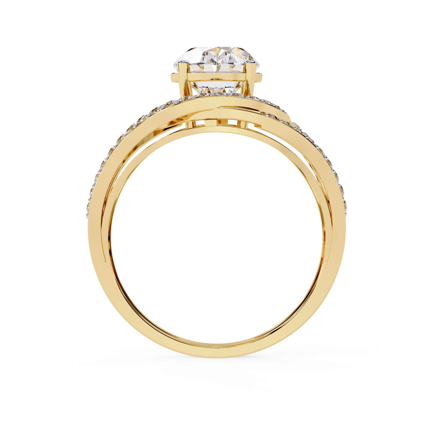 ophira celestial spiral lab grown diamond ring