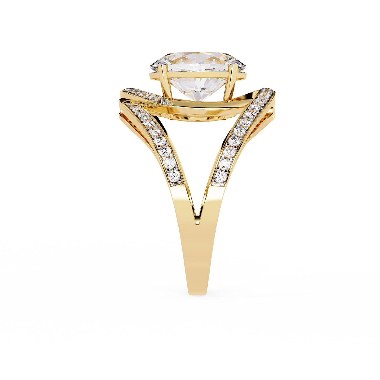 ophira celestial spiral lab grown diamond ring