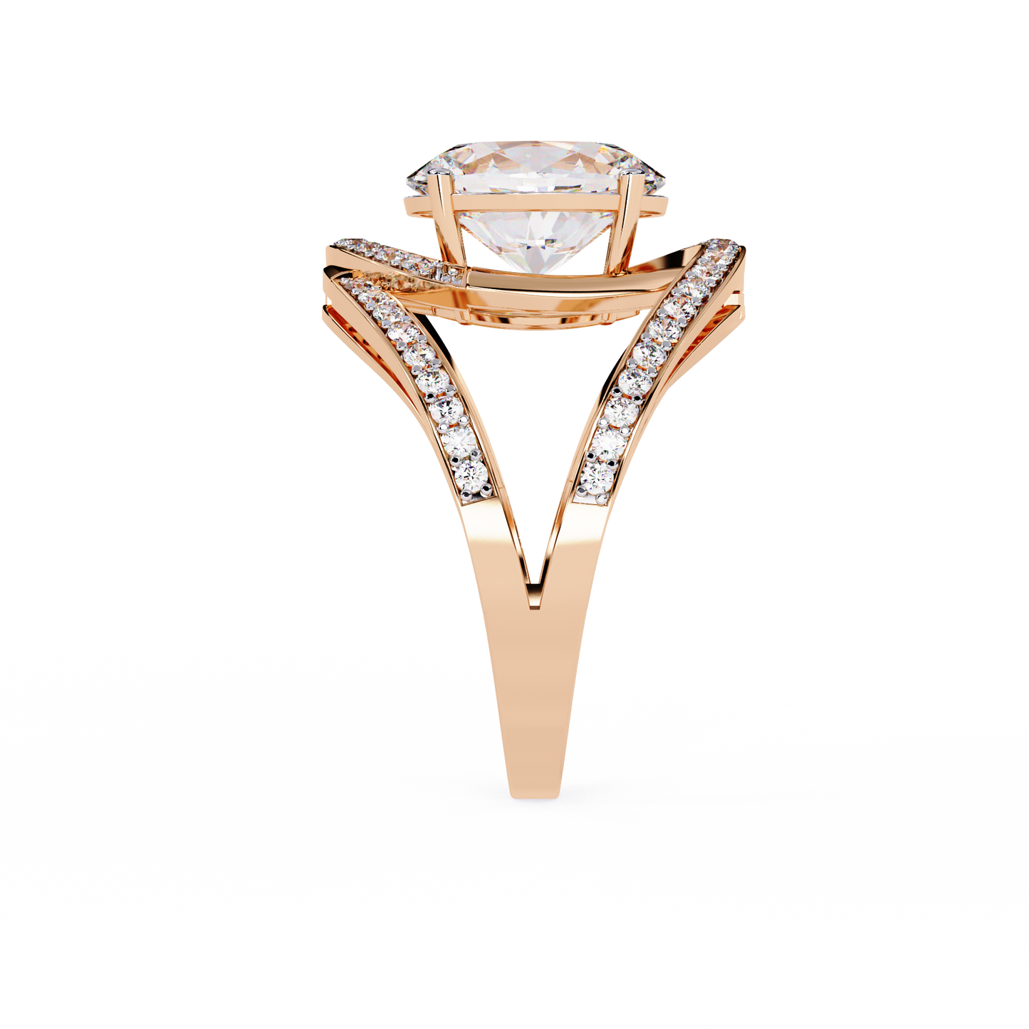 ophira celestial spiral lab grown diamond ring
