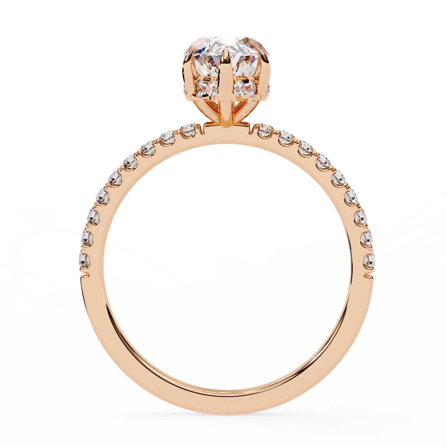 marquise lab grown diamond solitaire ring