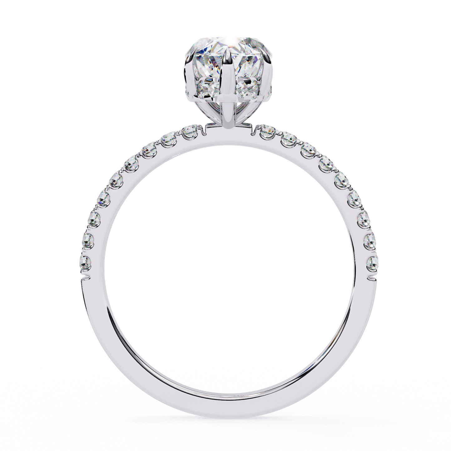 marquise lab grown diamond solitaire ring