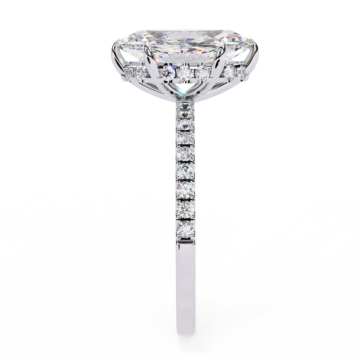 marquise lab grown diamond solitaire ring