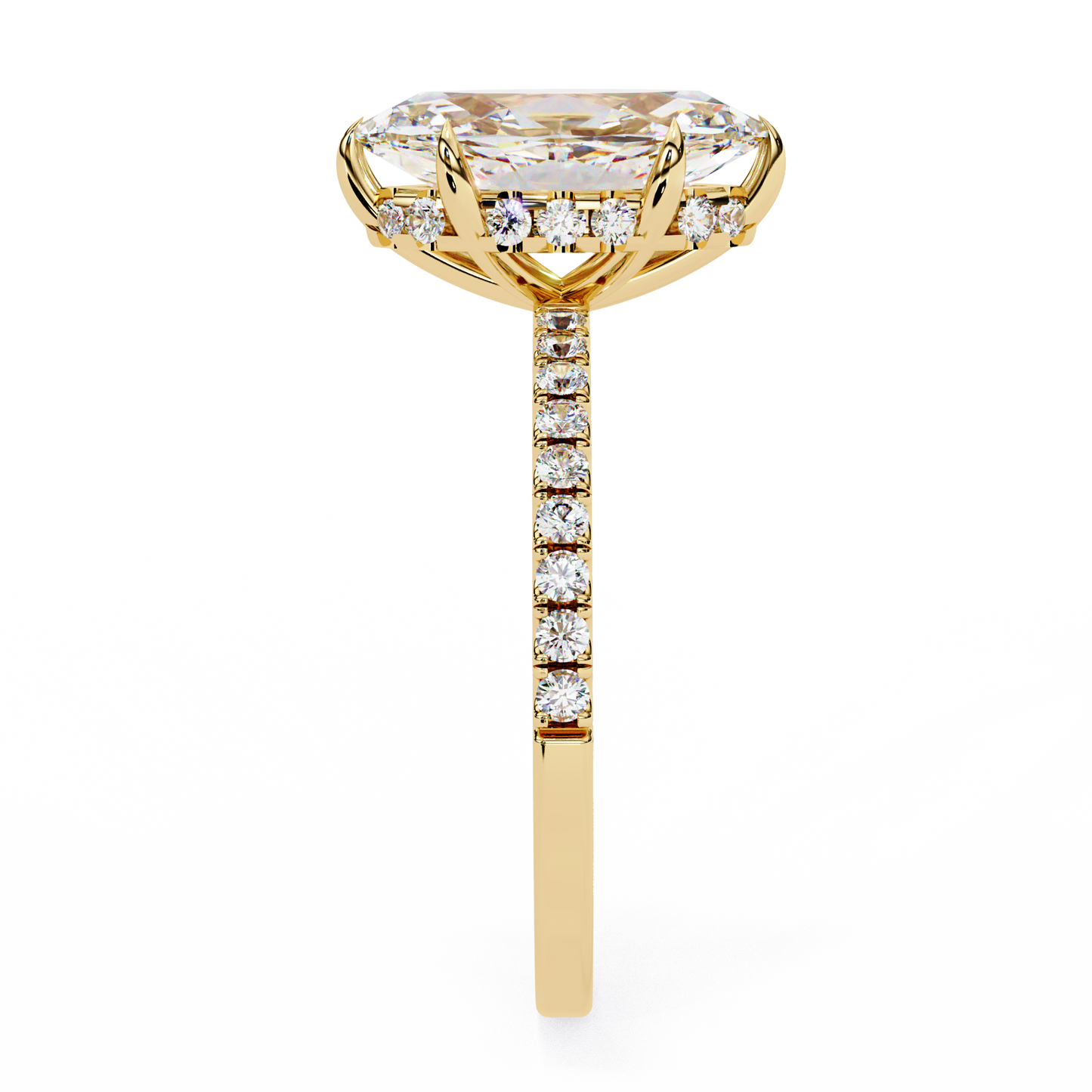 marquise lab grown diamond solitaire ring