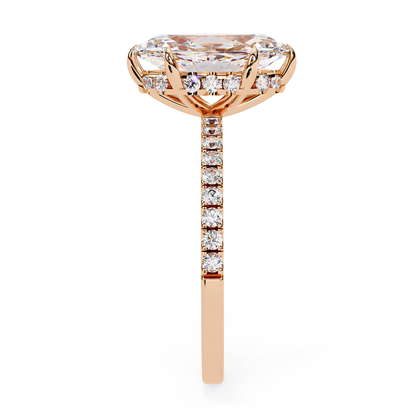 marquise lab grown diamond solitaire ring
