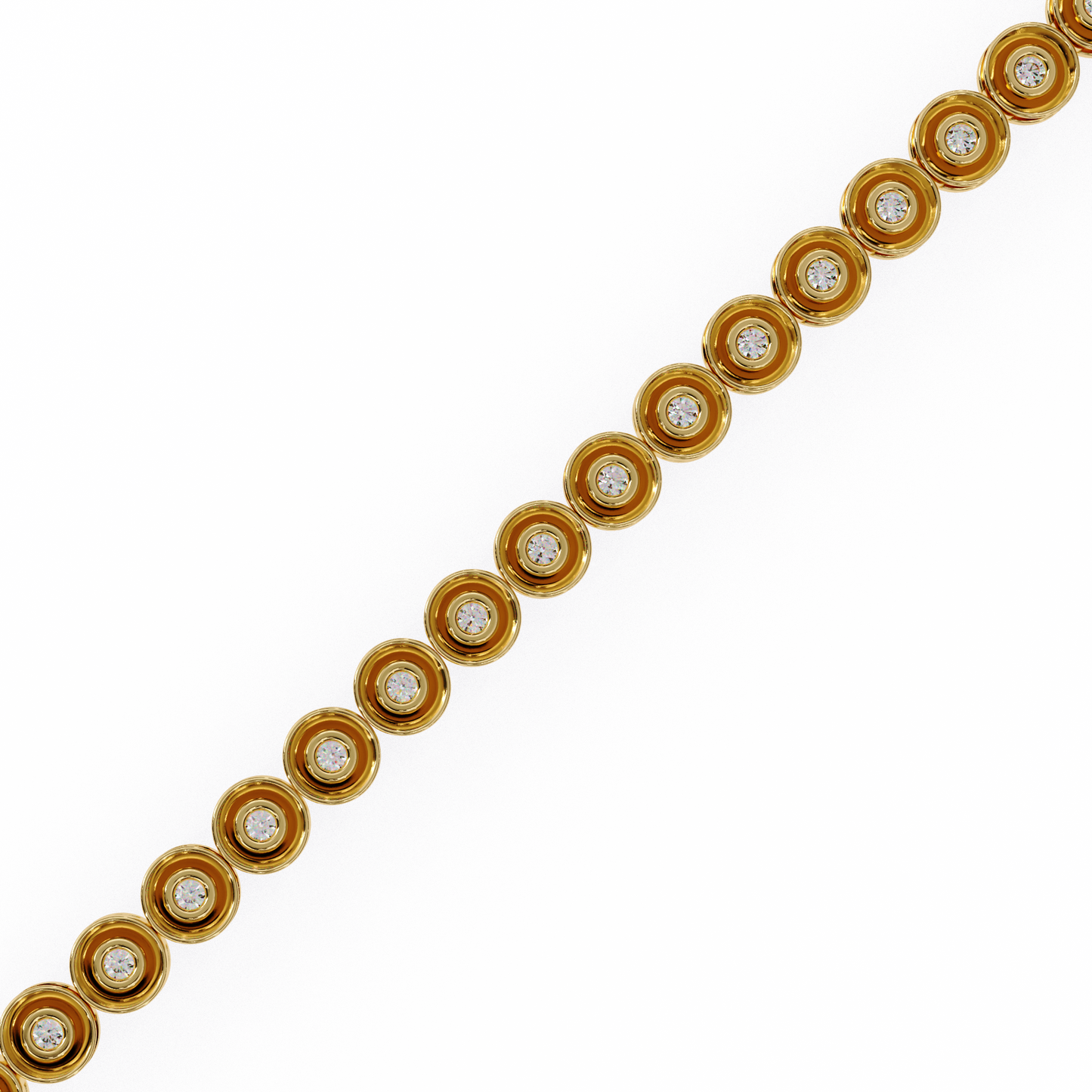 bella bezel lab grown diamond bracelet