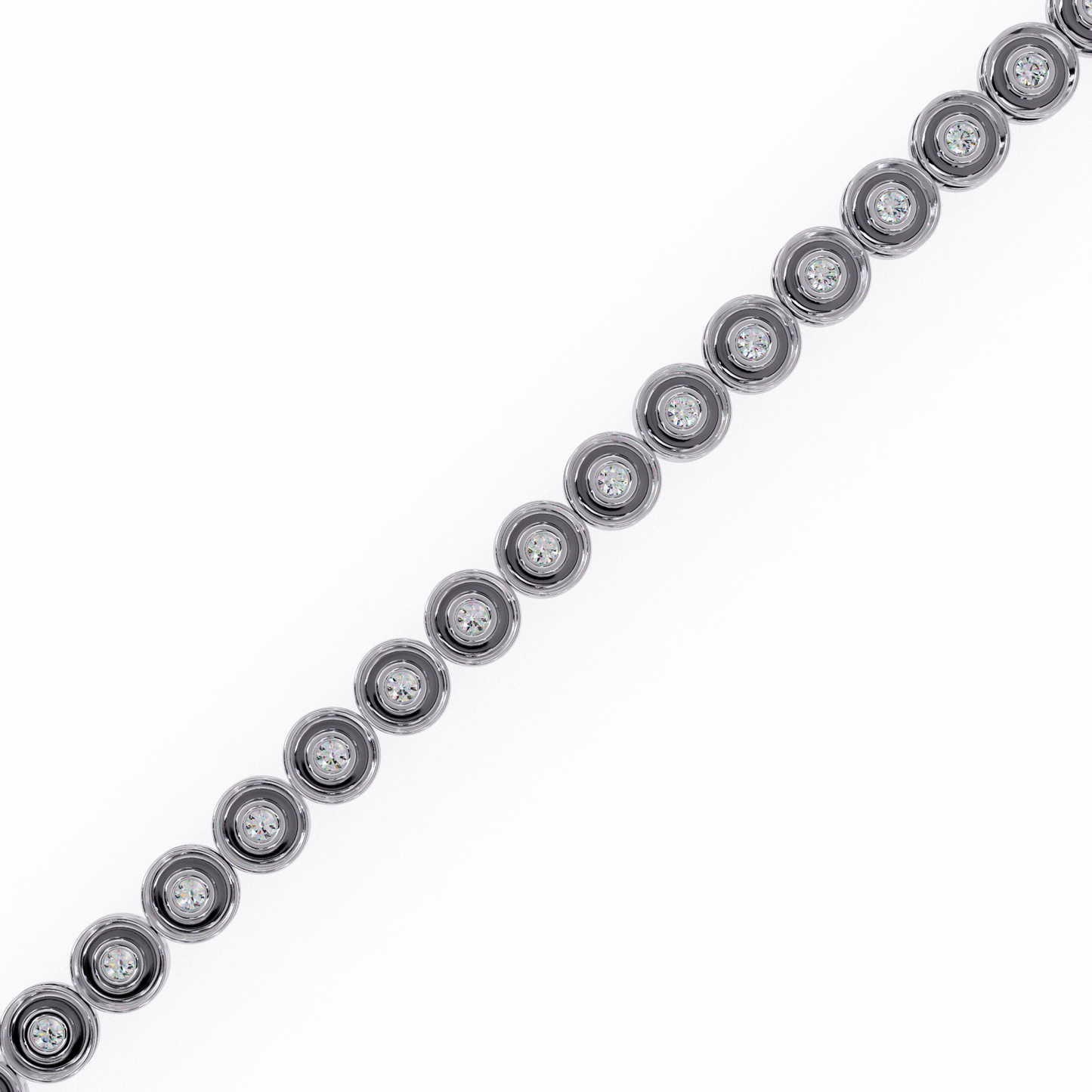 bella bezel lab grown diamond bracelet