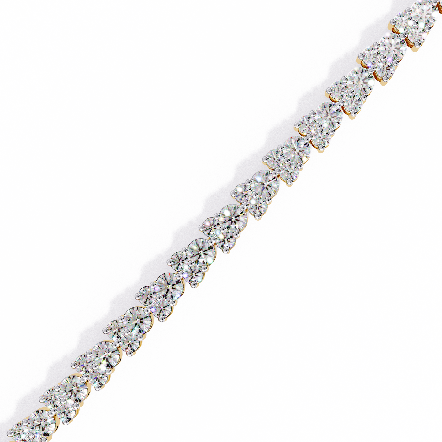 aurora fleur lab grown diamond bracelet