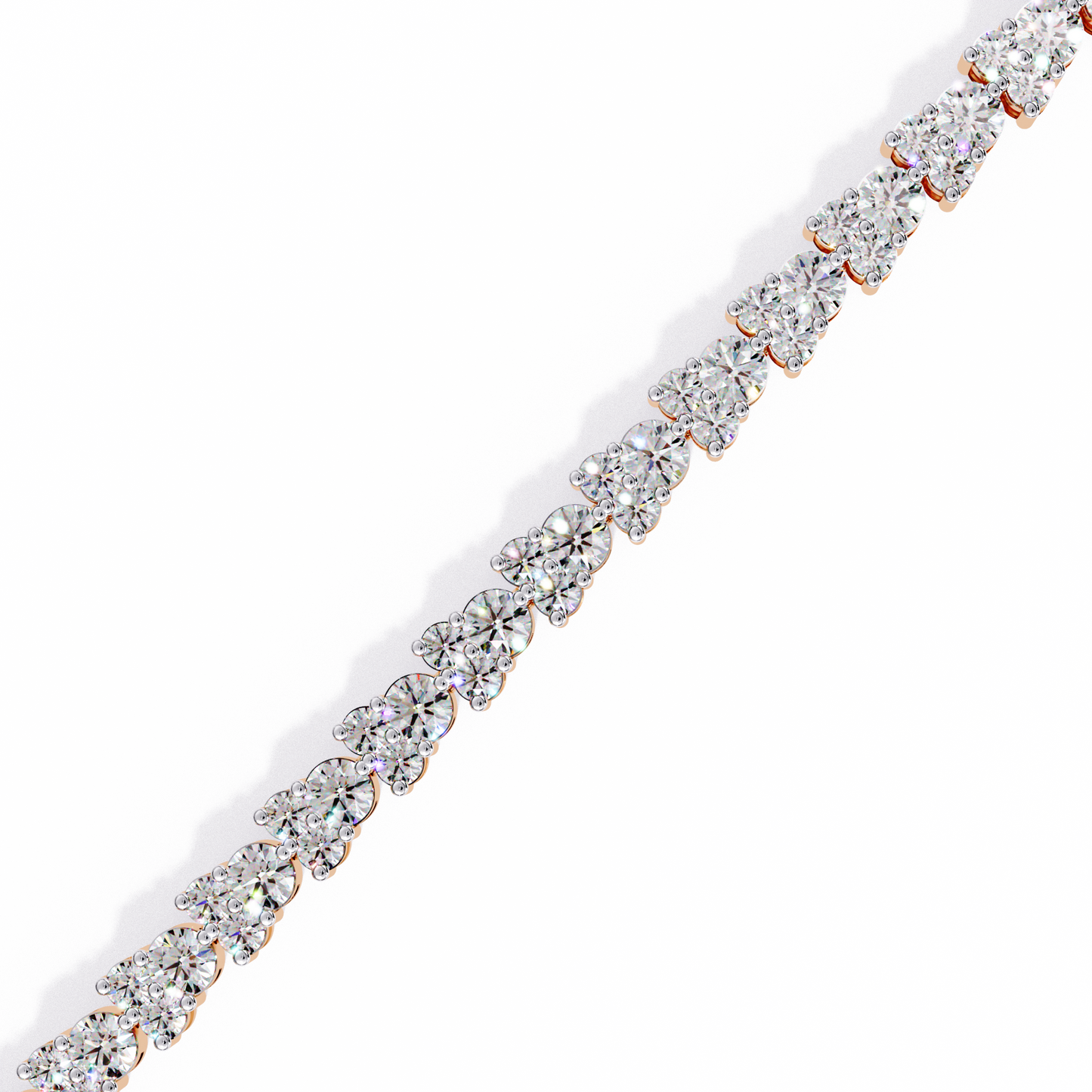 aurora fleur lab grown diamond bracelet
