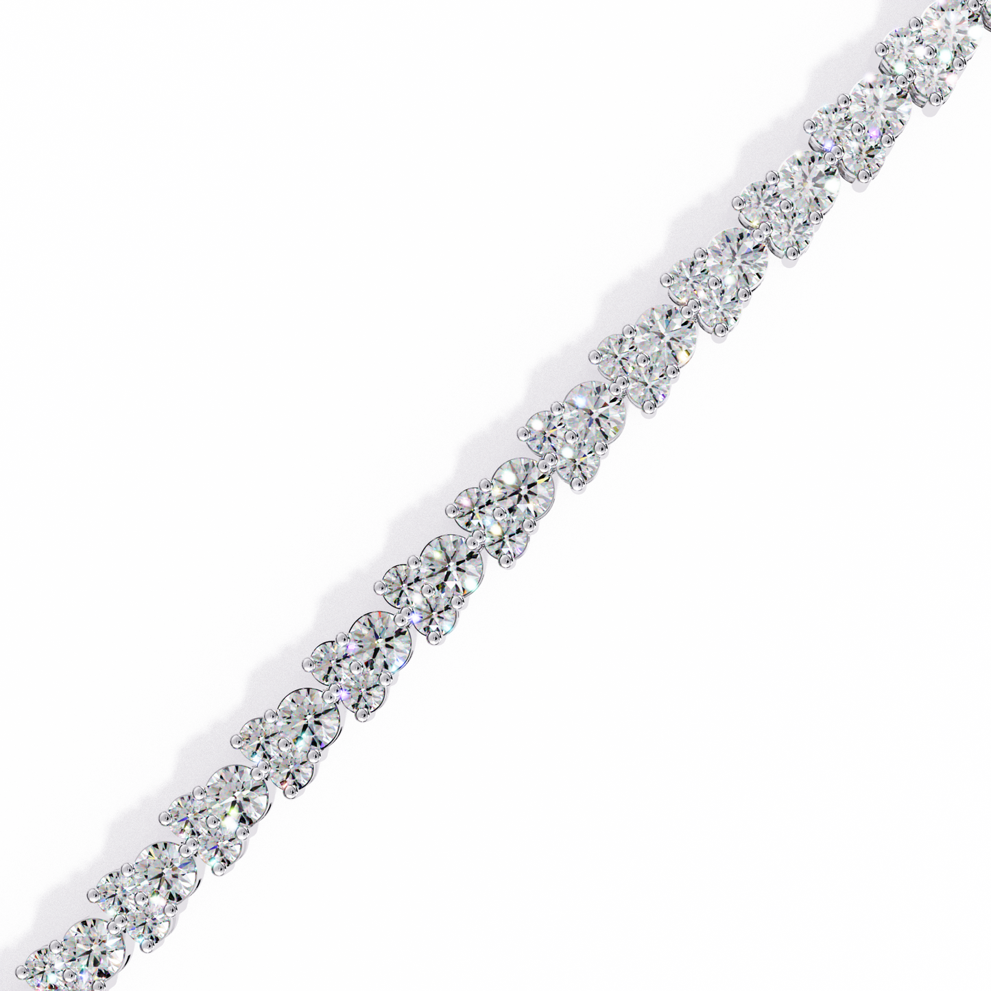 aurora fleur lab grown diamond bracelet