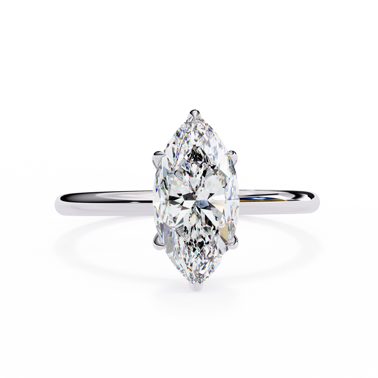 beautiful marquise lab grown diamond solitaire ring