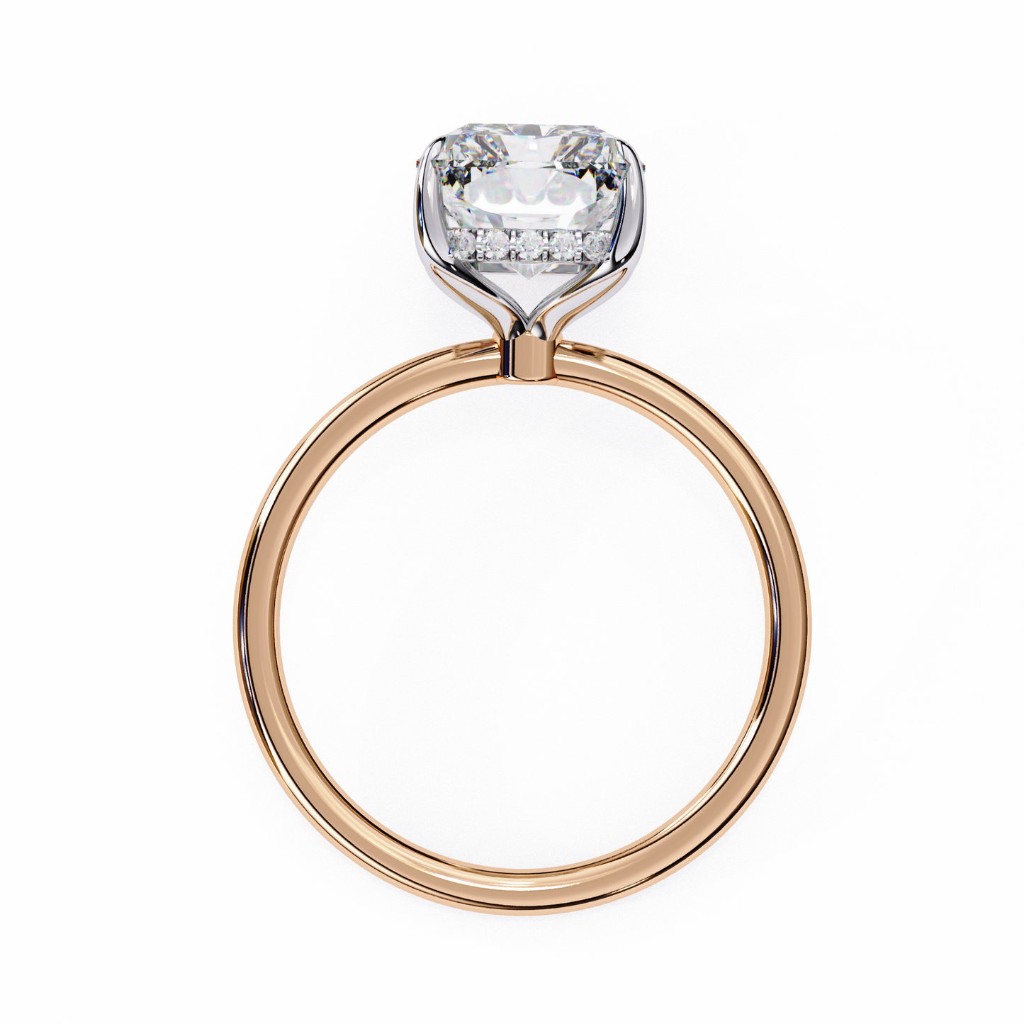 prism radiant cut classic lab grown diamond ring