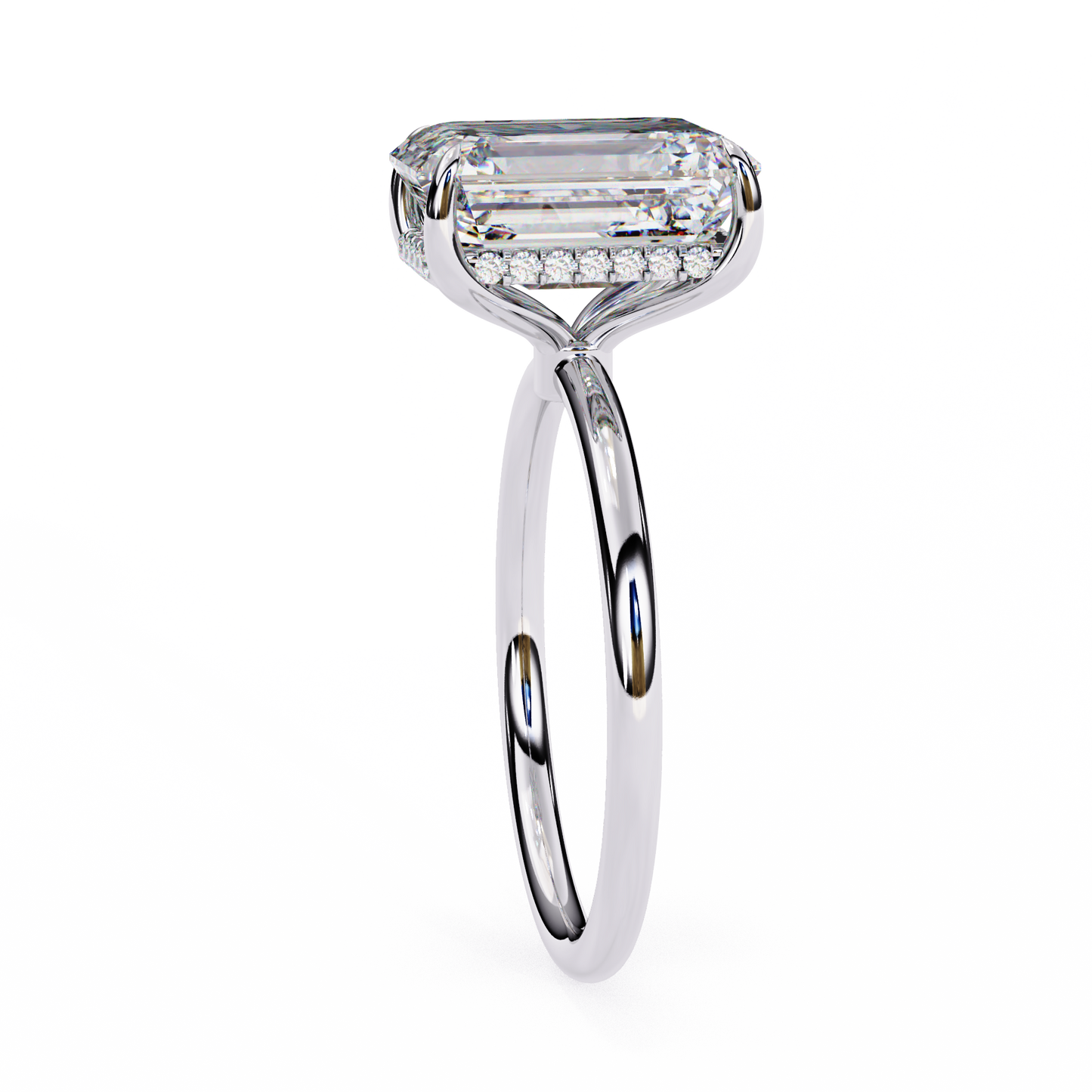 ophira celeste radiant solitaire lab grown diamond ring