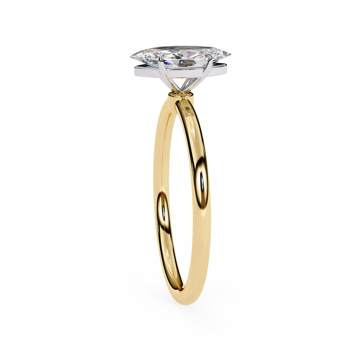 beautiful marquise lab grown diamond solitaire ring