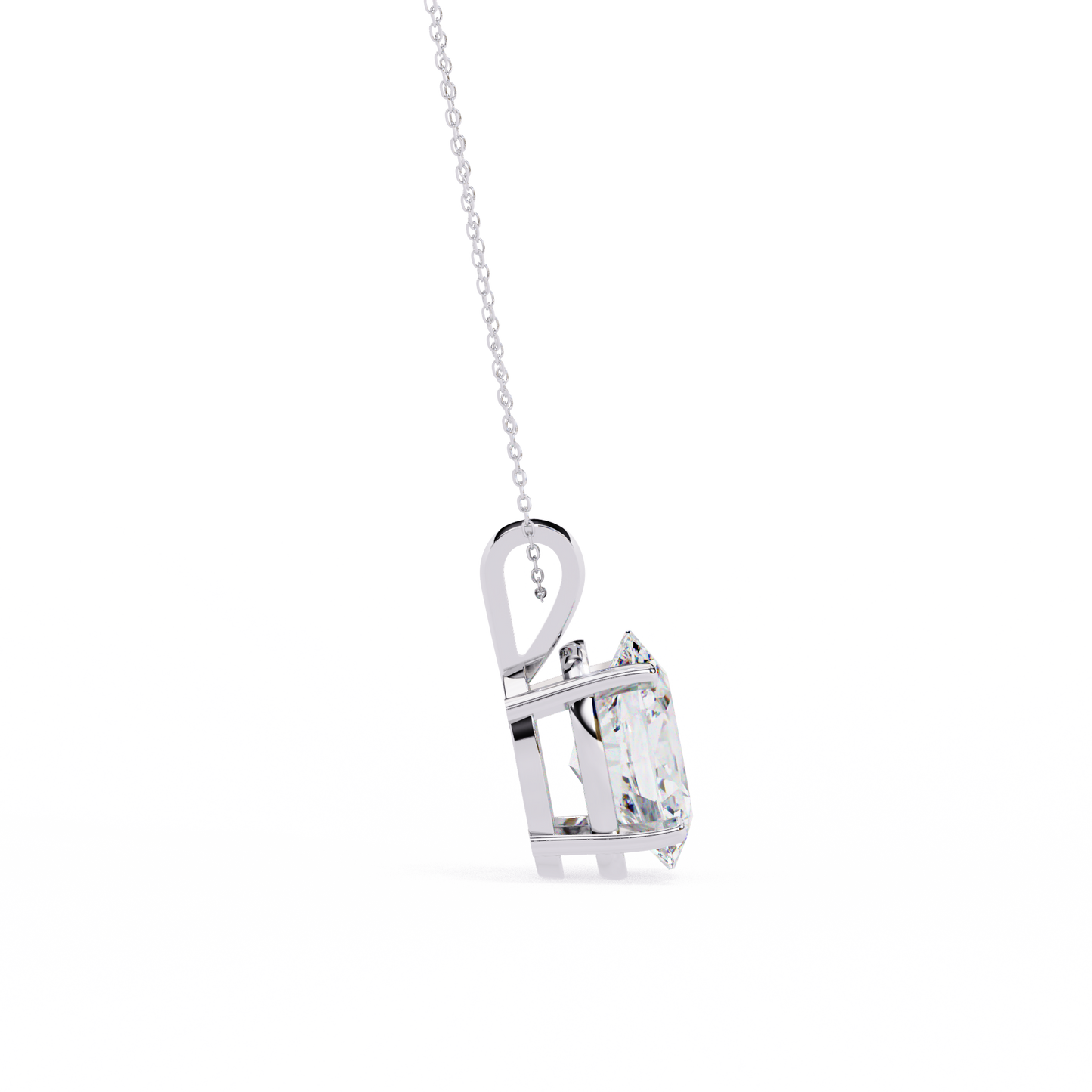 bellara oval solitaire pendant