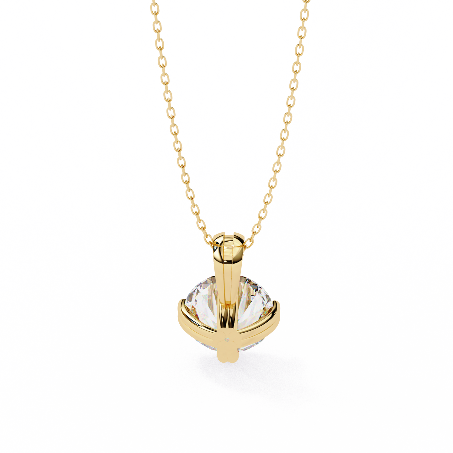 ardent round lab-grown diamond pendant