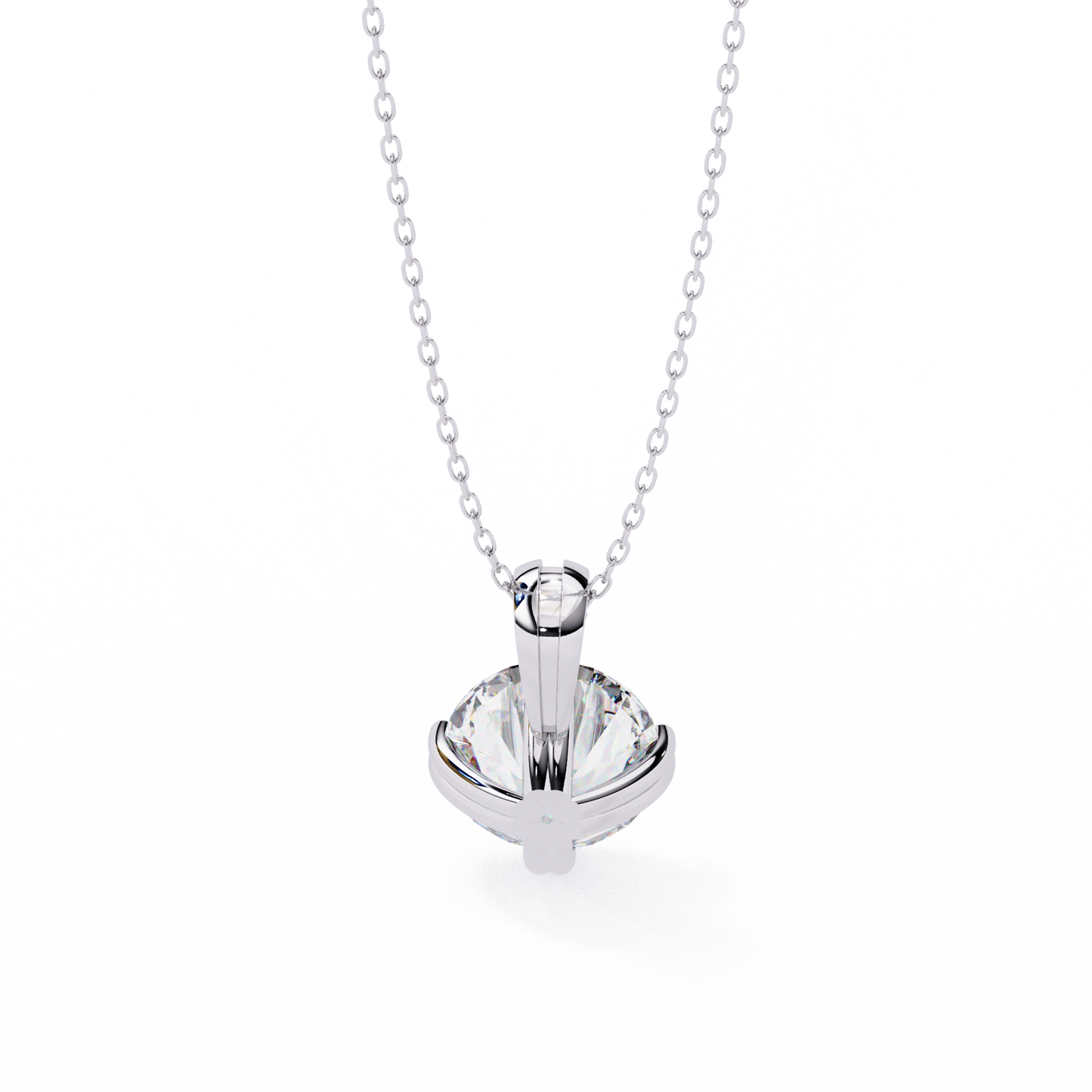 ardent round lab-grown diamond pendant