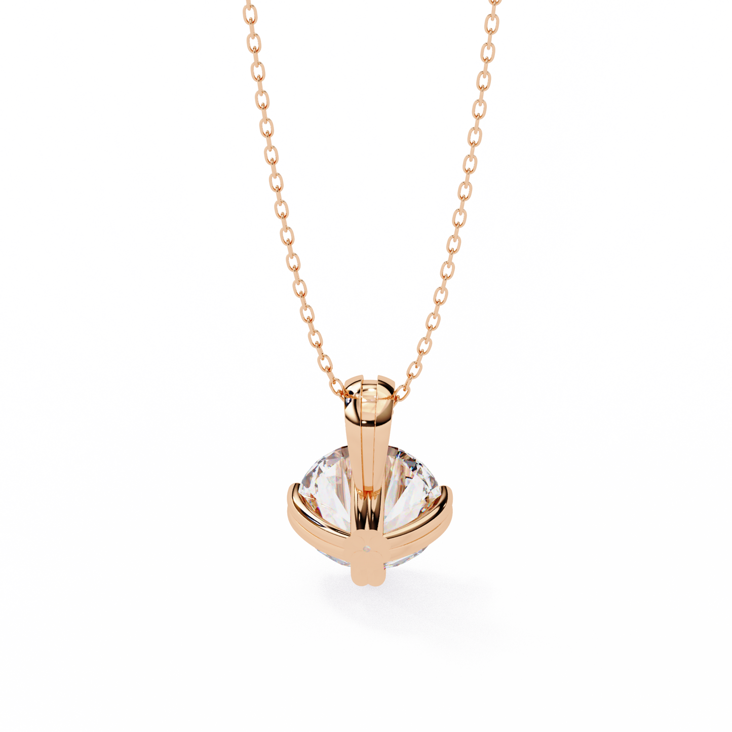 ardent round lab-grown diamond pendant