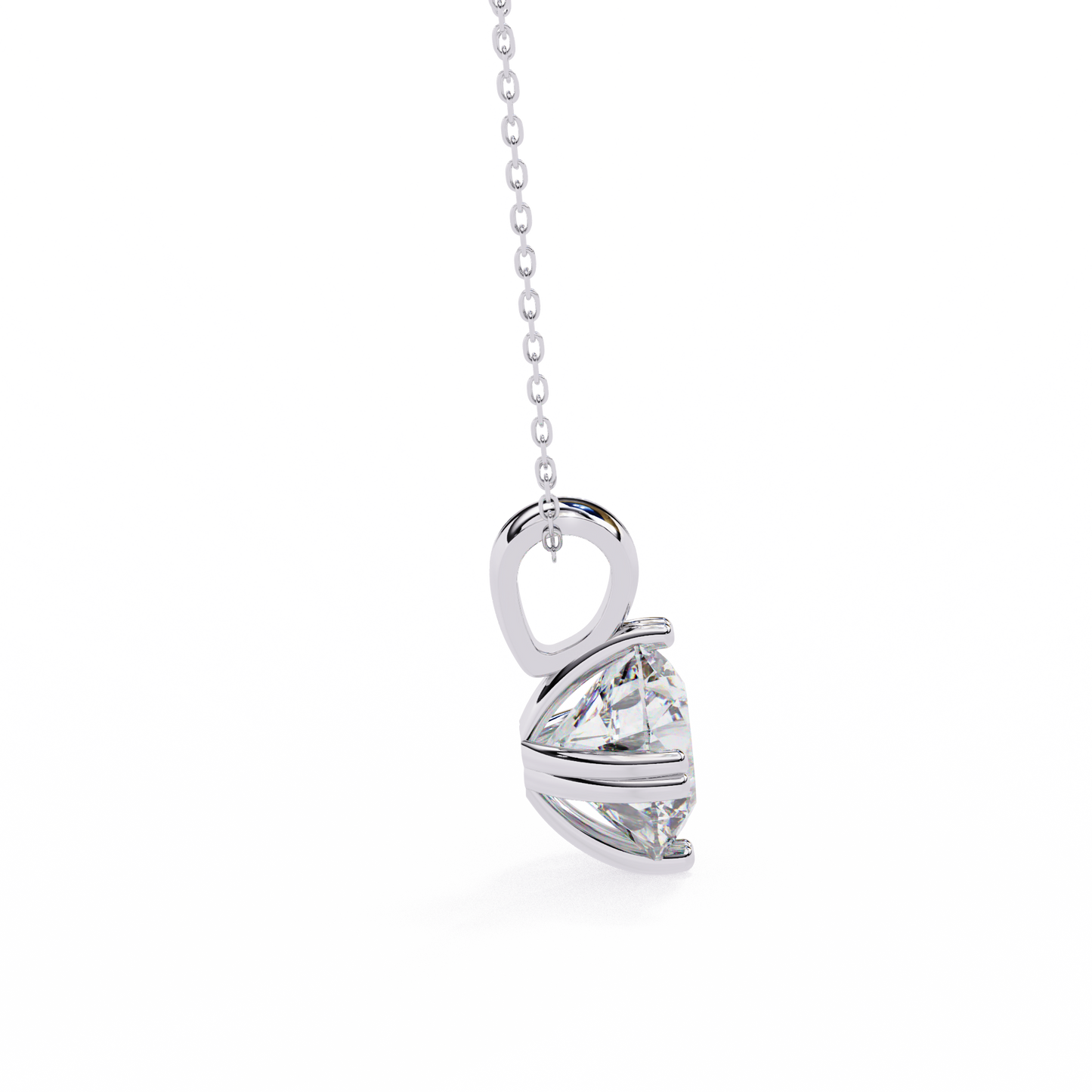 ardent round lab-grown diamond pendant