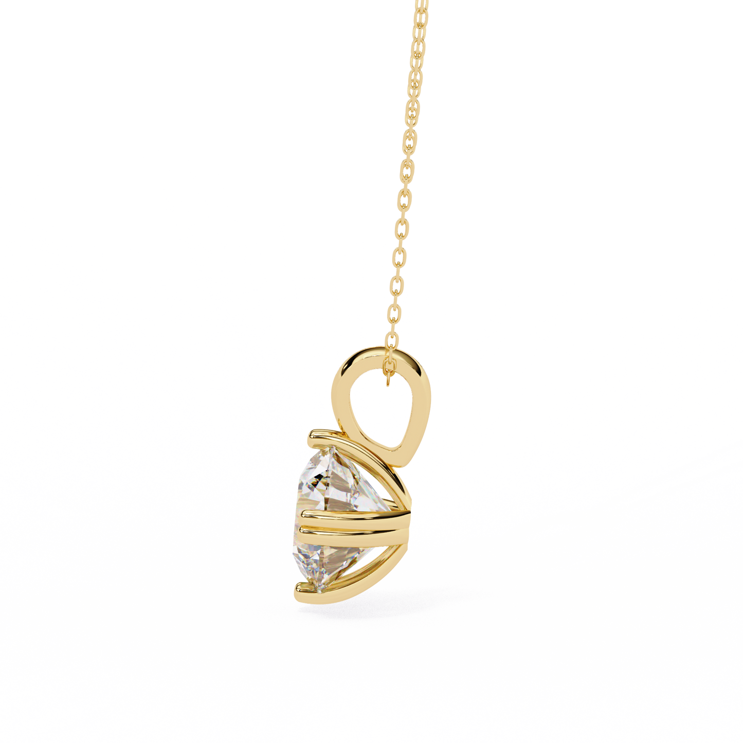 ardent round lab-grown diamond pendant