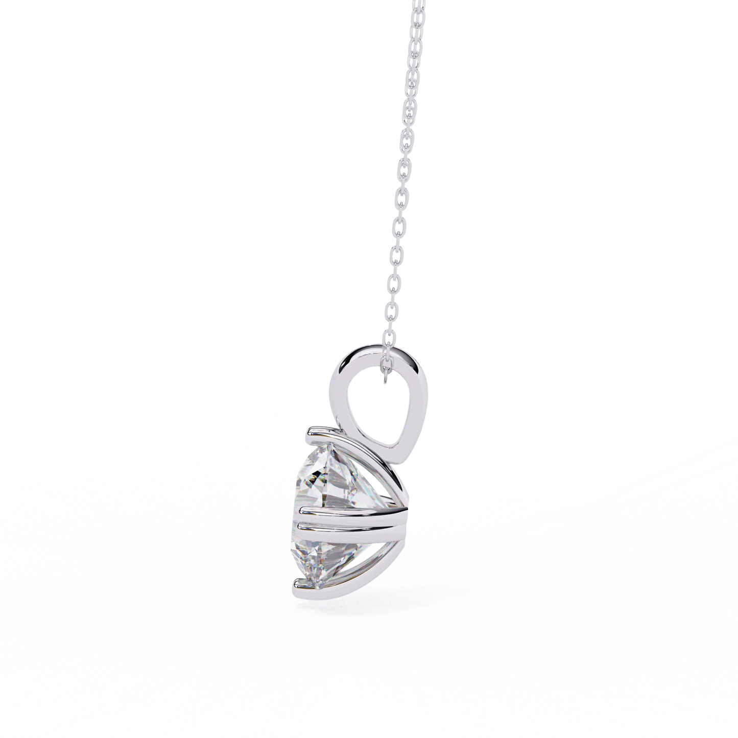 ardent round lab-grown diamond pendant