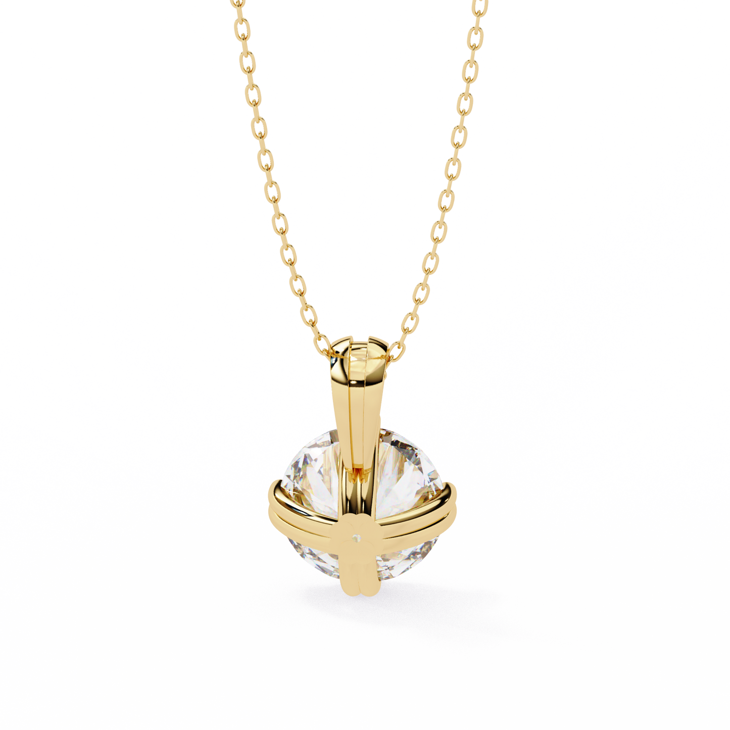 ardent round lab-grown diamond pendant