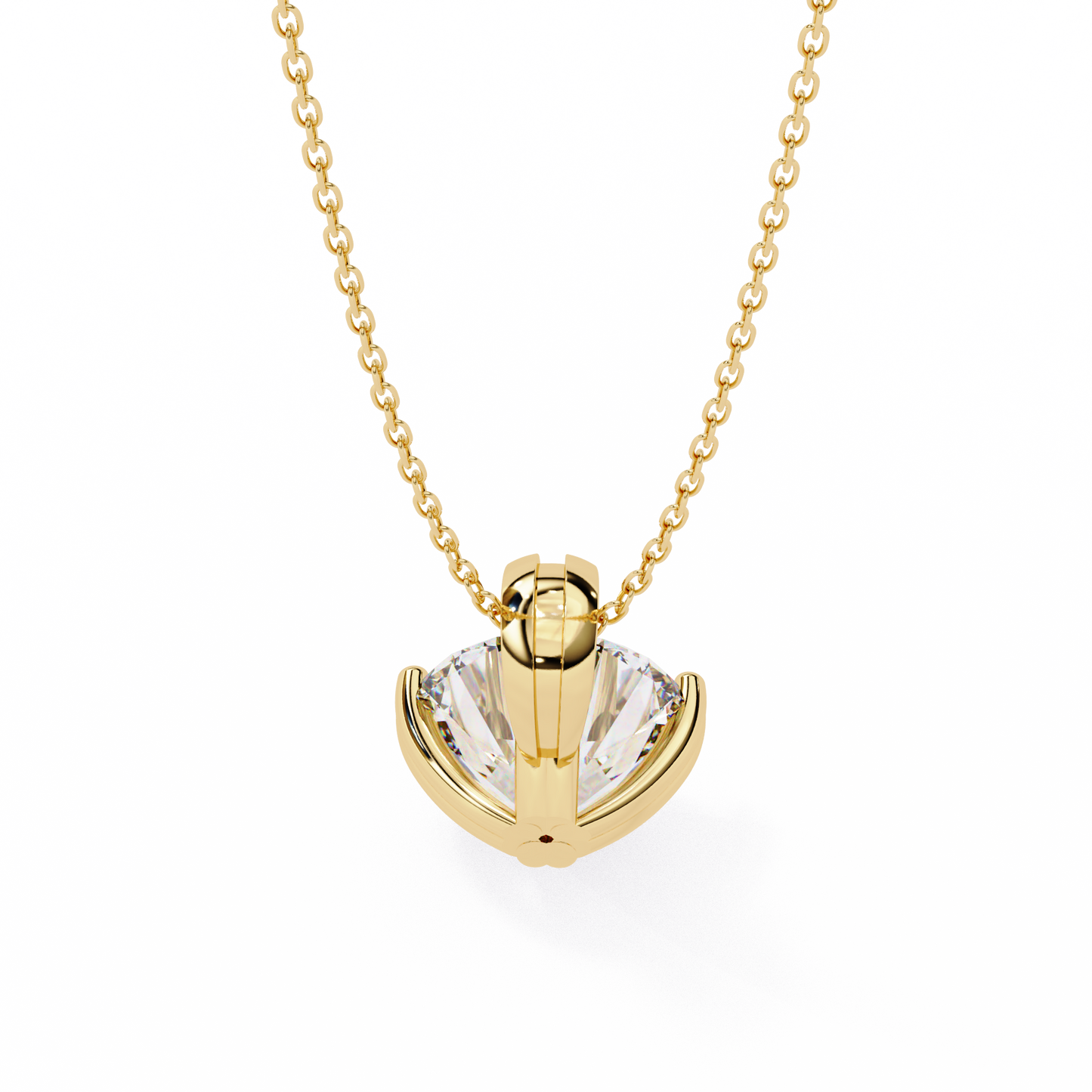 ardent round lab-grown diamond pendant