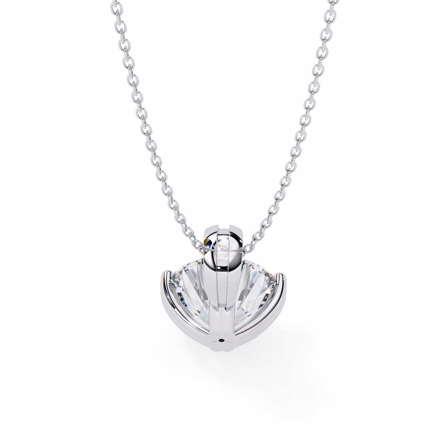 ardent round lab-grown diamond pendant