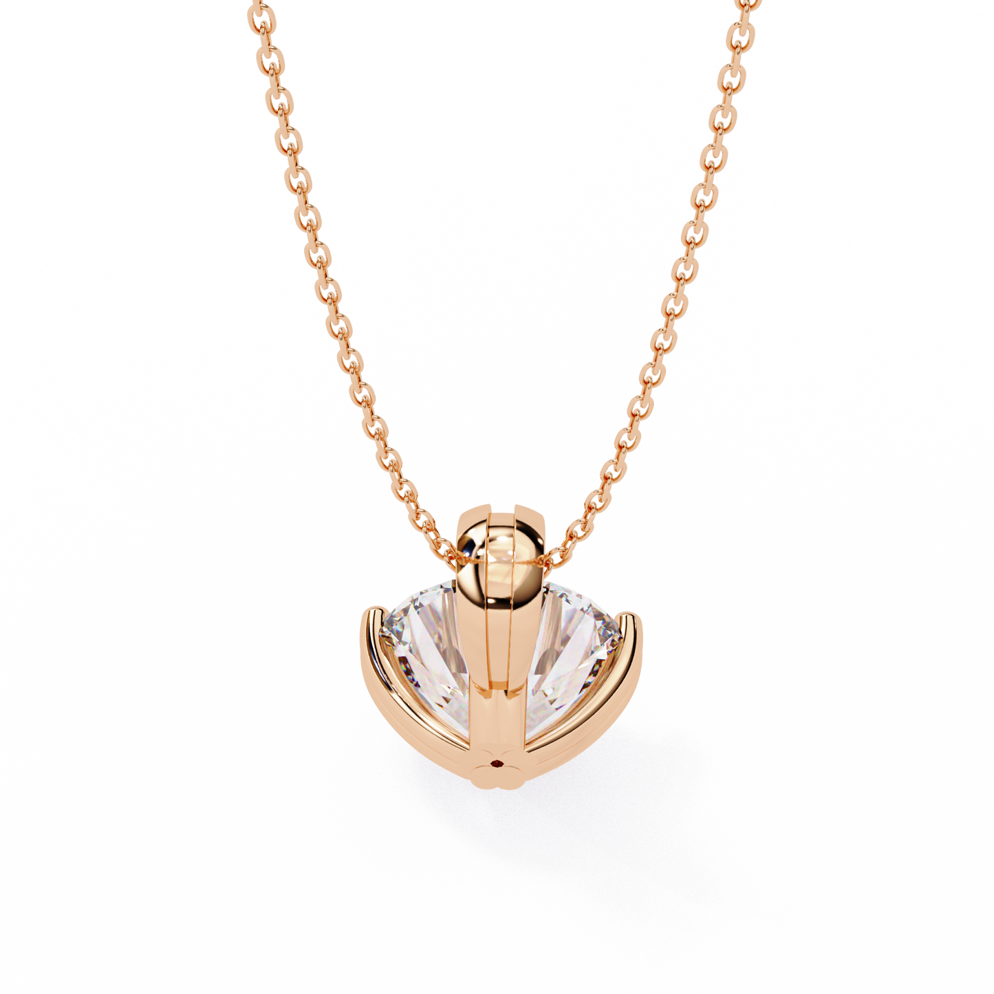ardent round lab-grown diamond pendant
