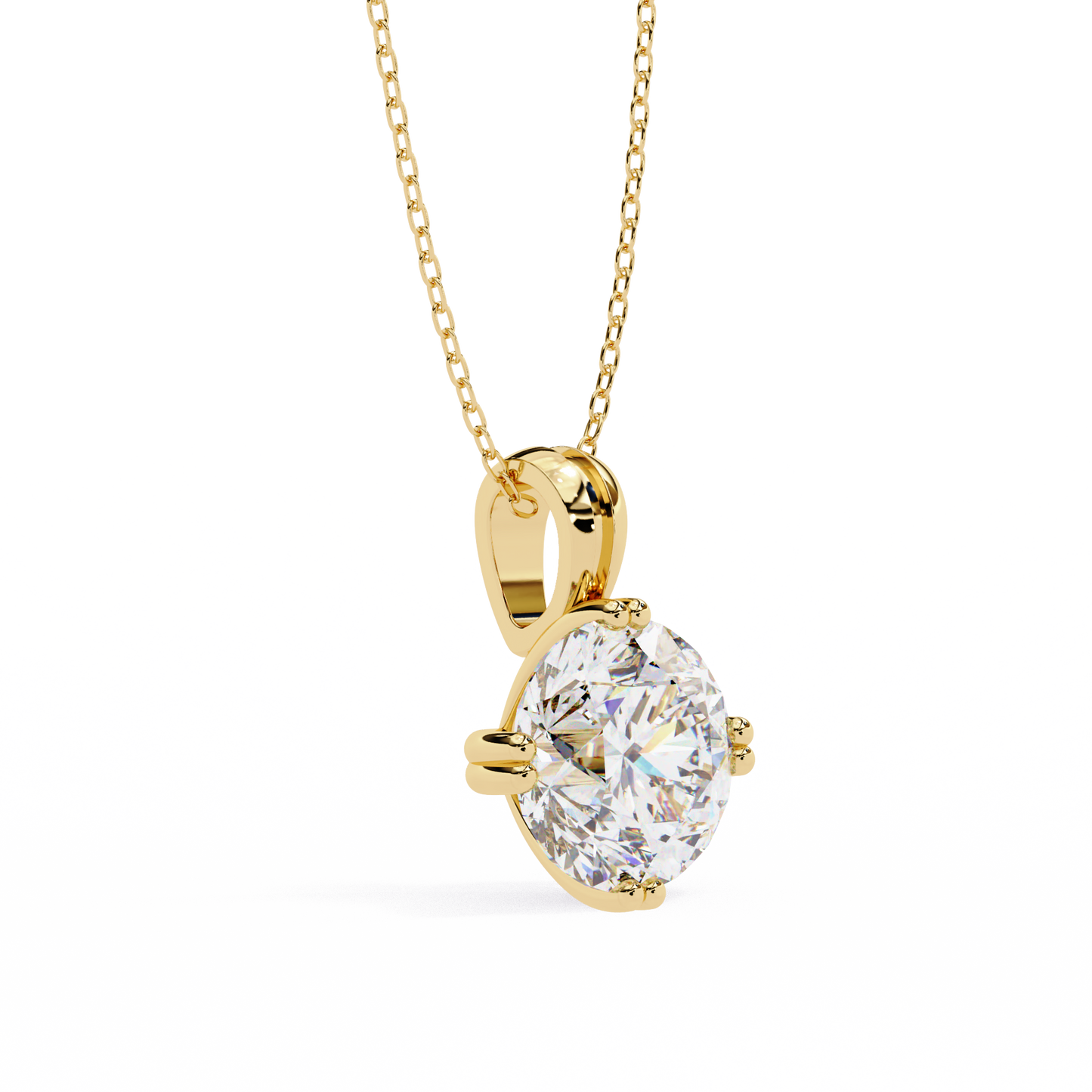 ardent round lab-grown diamond pendant