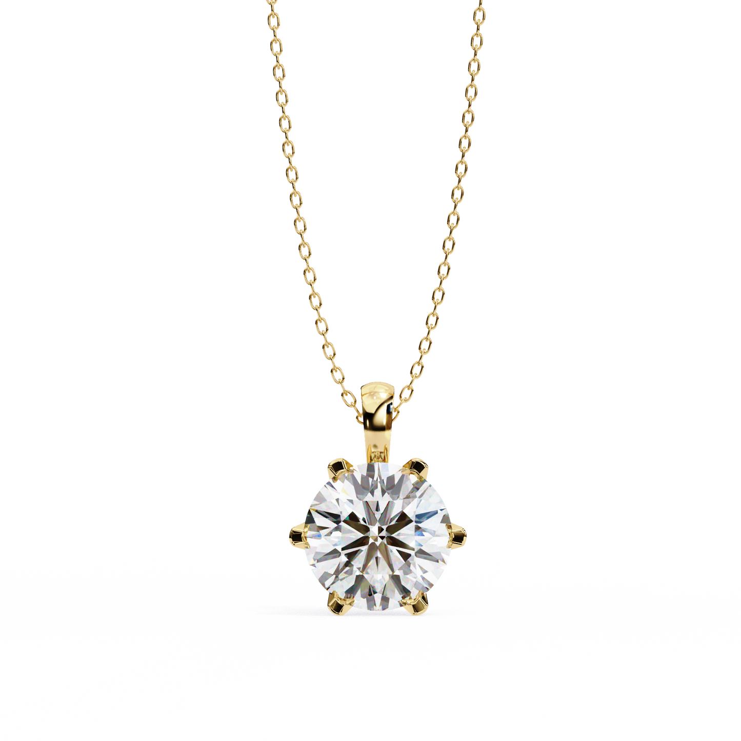 octavia lab-grown diamond pendant