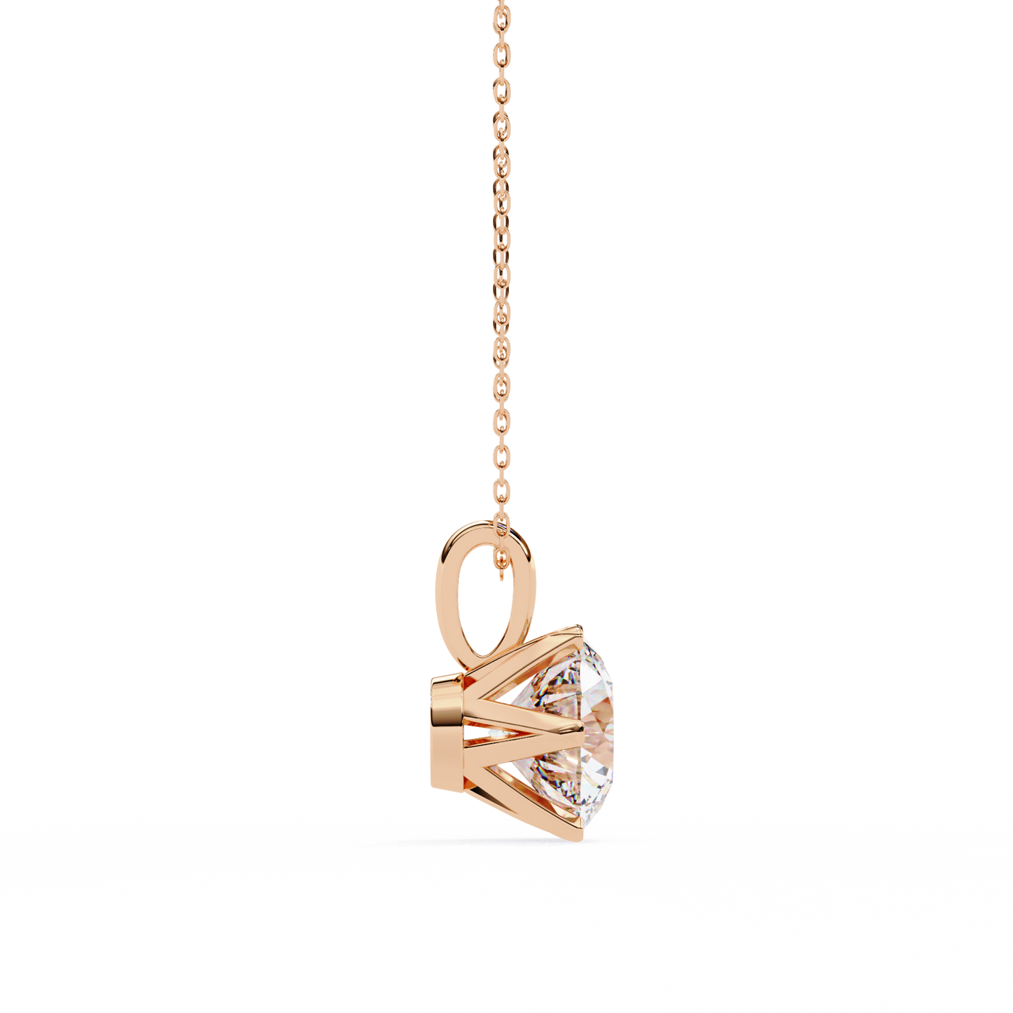 octavia lab-grown diamond pendant
