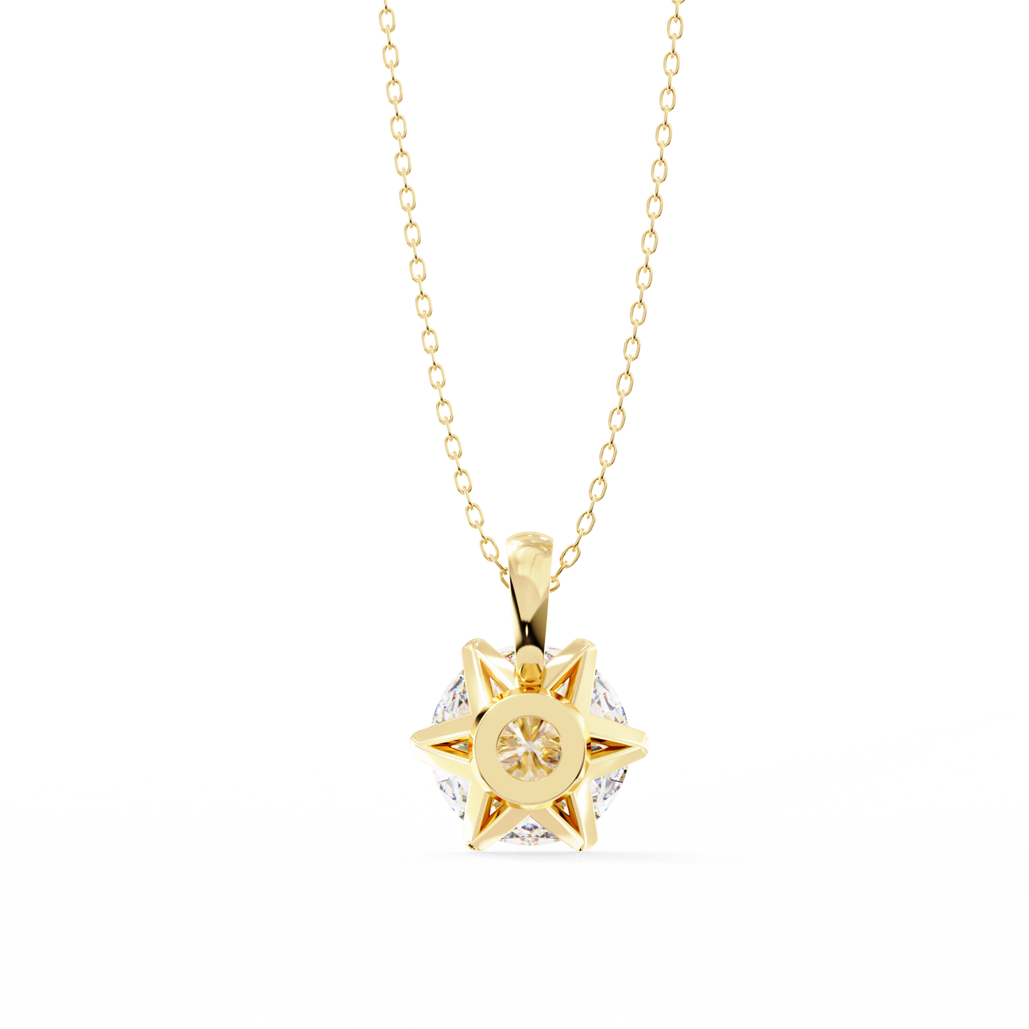 octavia lab-grown diamond pendant