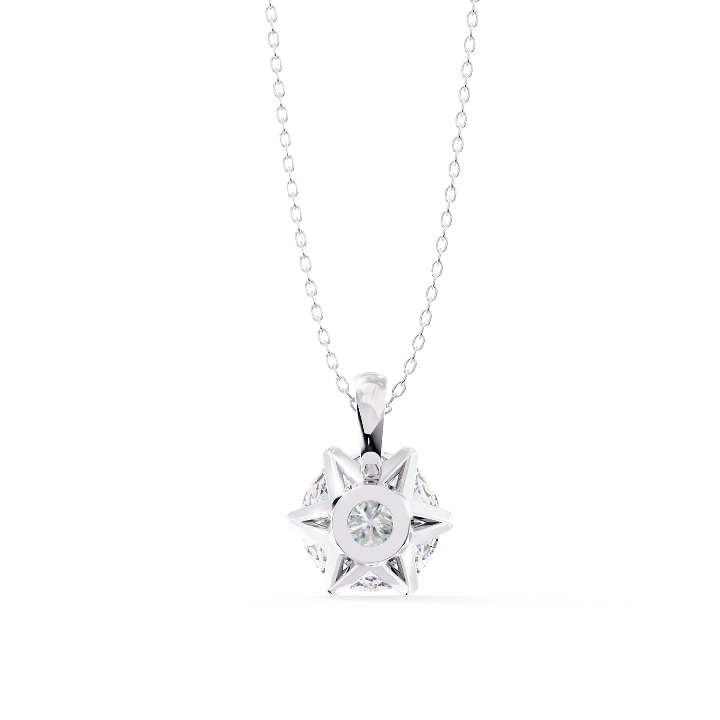 octavia lab-grown diamond pendant