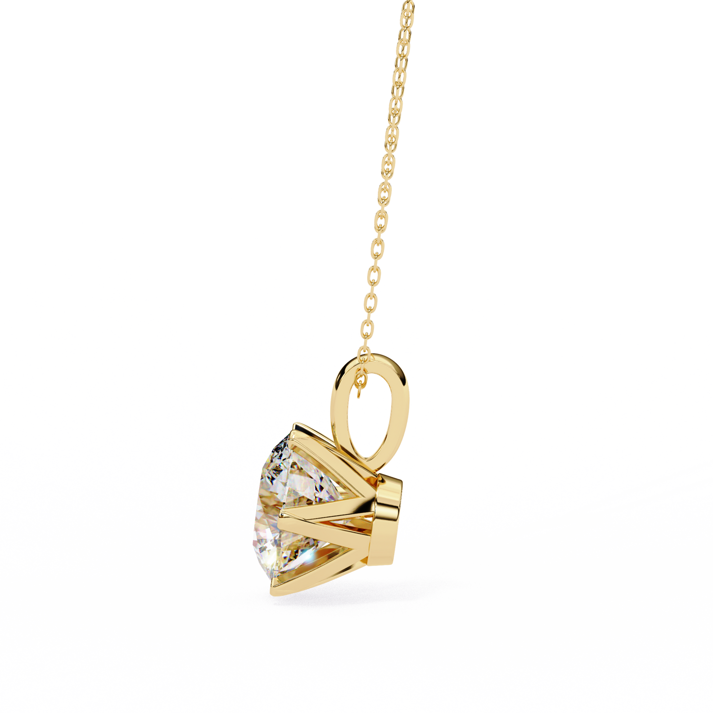 octavia lab-grown diamond pendant