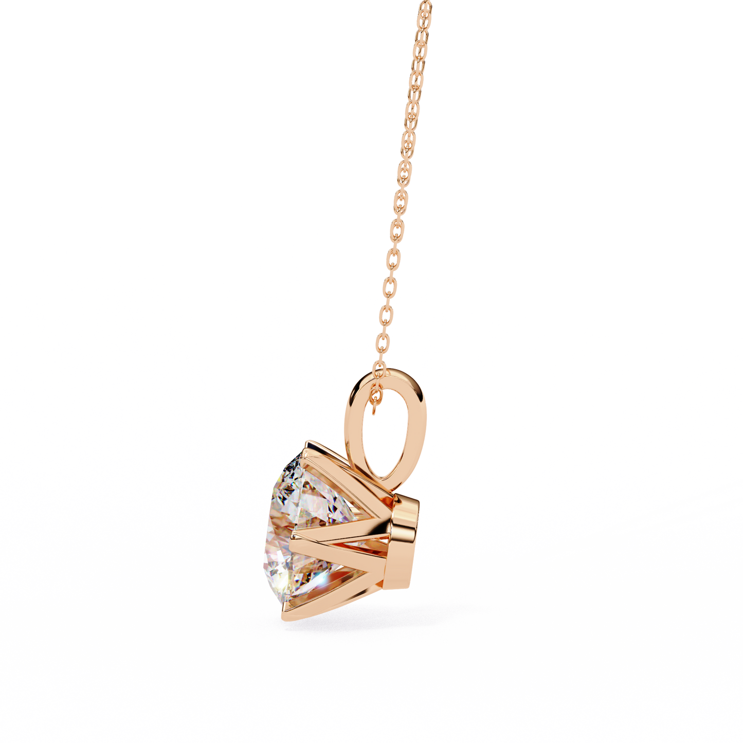 octavia lab-grown diamond pendant