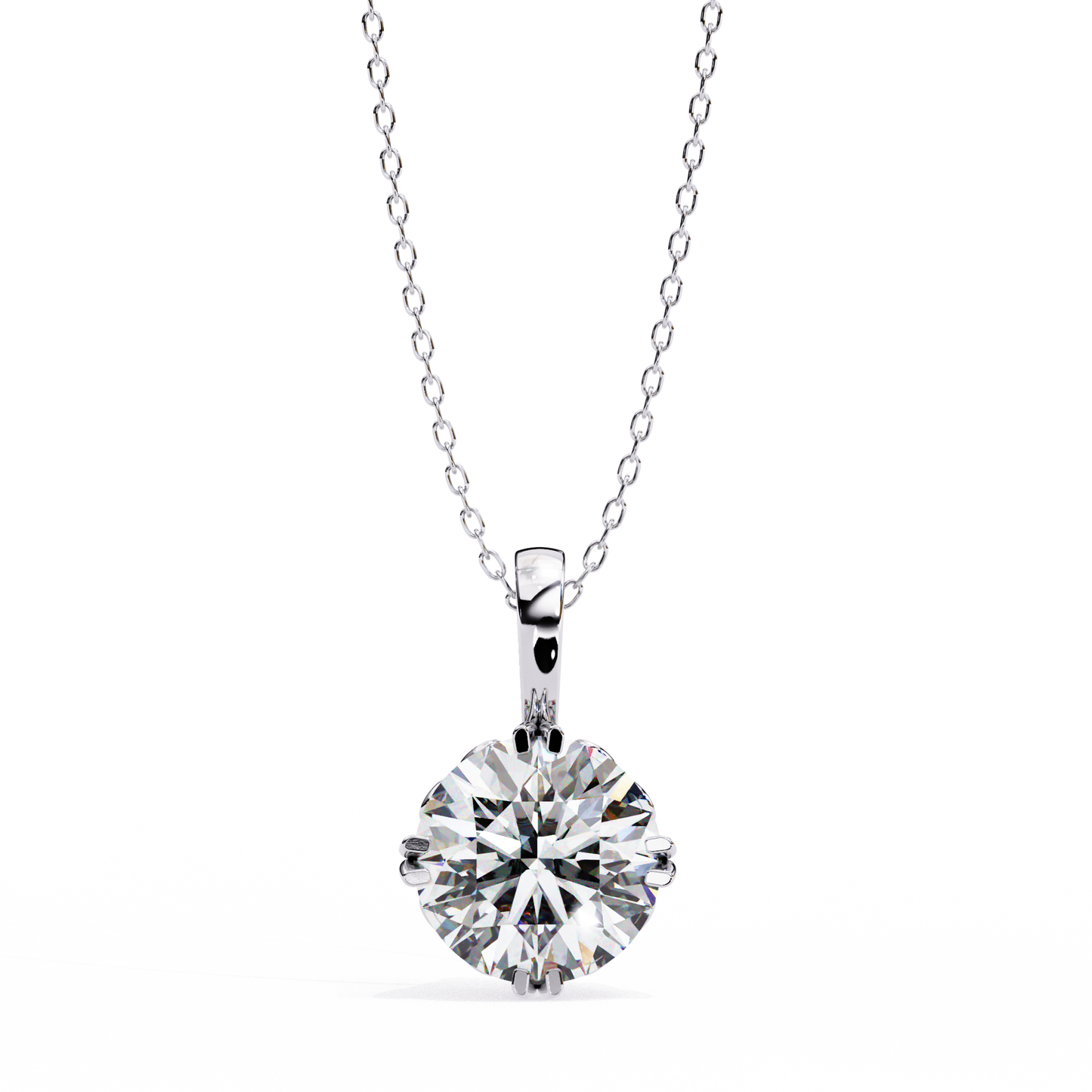 lyra solitaire lab-grown diamond pendant