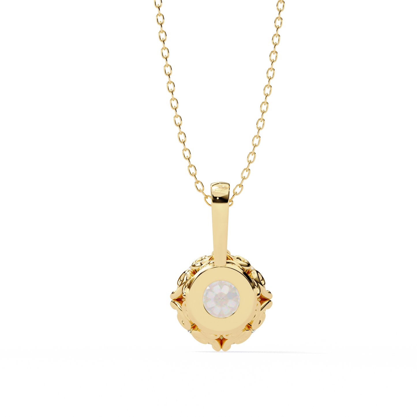 lyra solitaire lab-grown diamond pendant