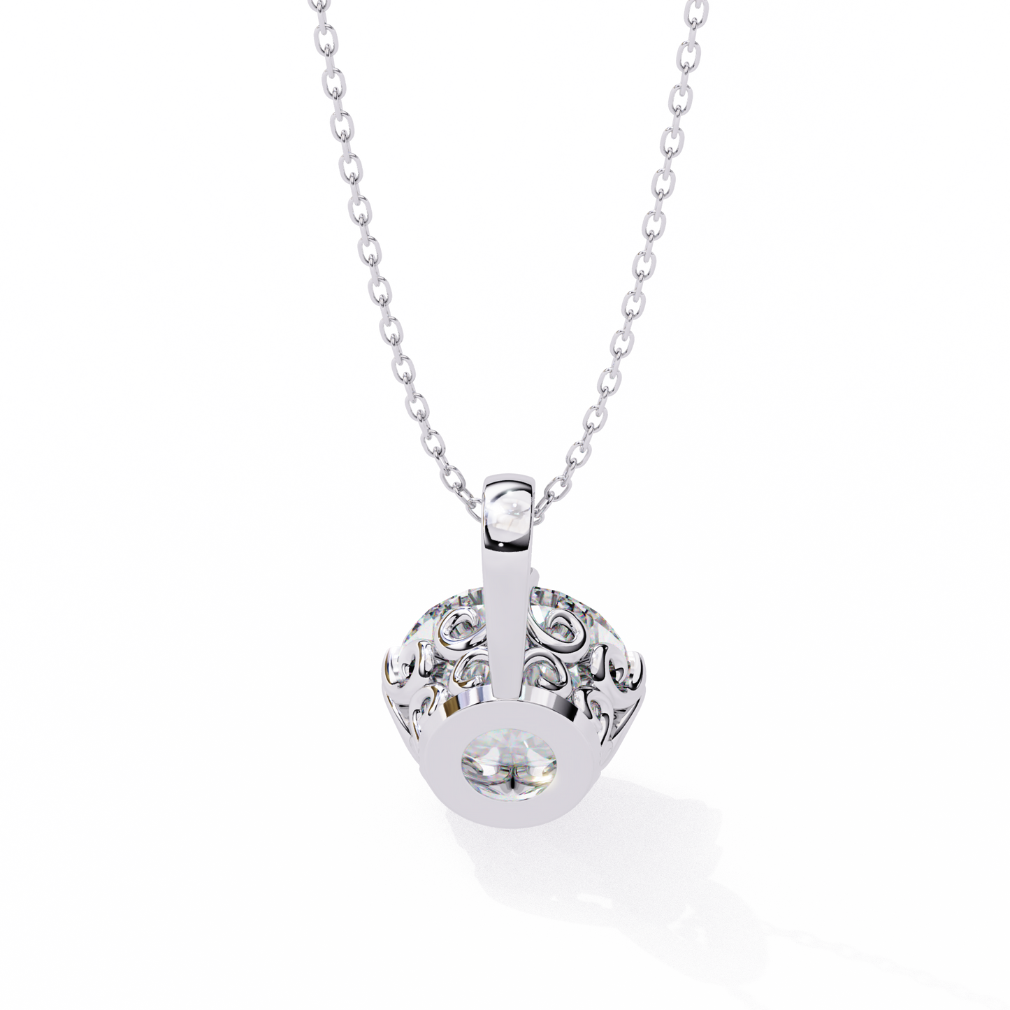 lyra solitaire lab-grown diamond pendant