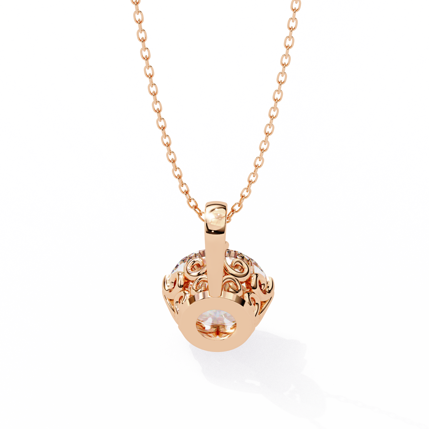 lyra solitaire lab-grown diamond pendant