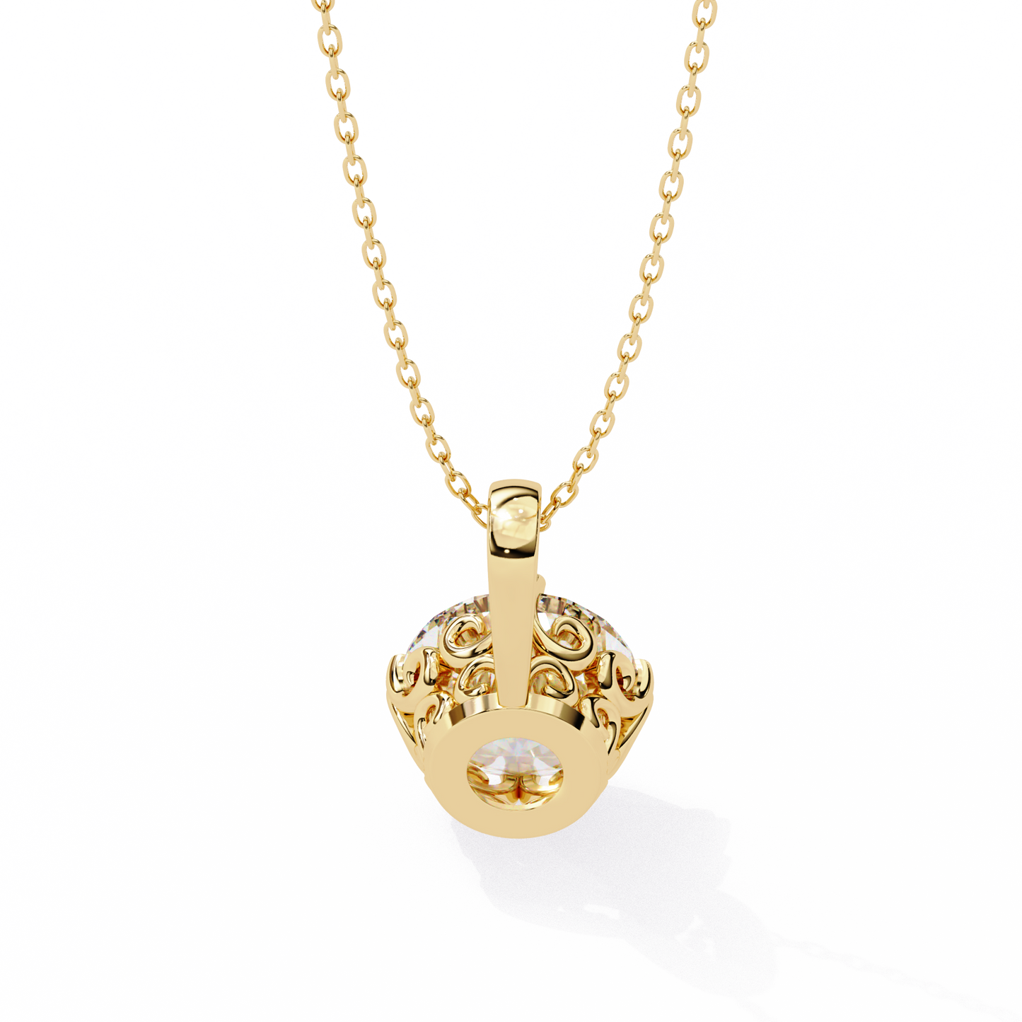 lyra solitaire lab-grown diamond pendant