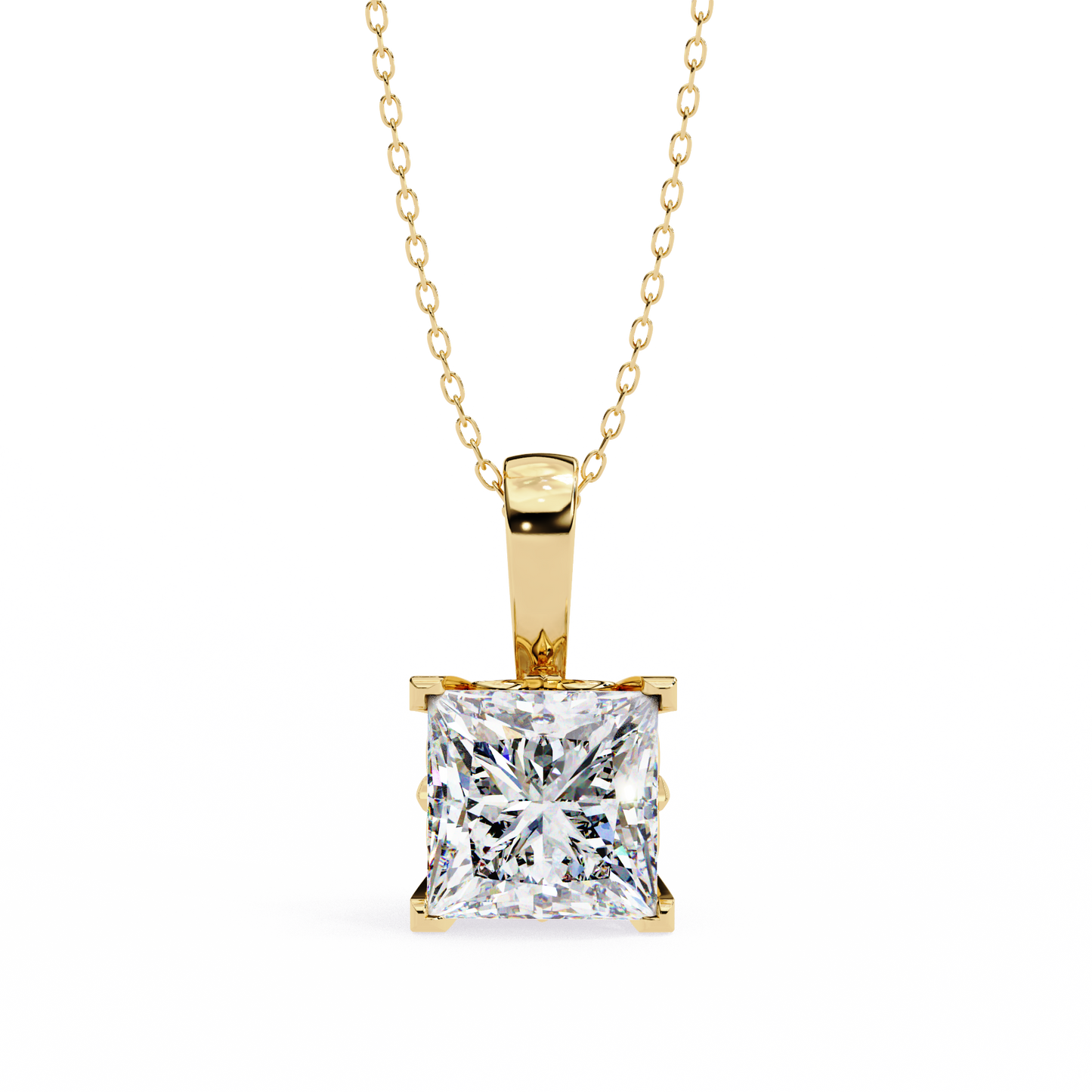 orion princess lab-grown diamond pendant