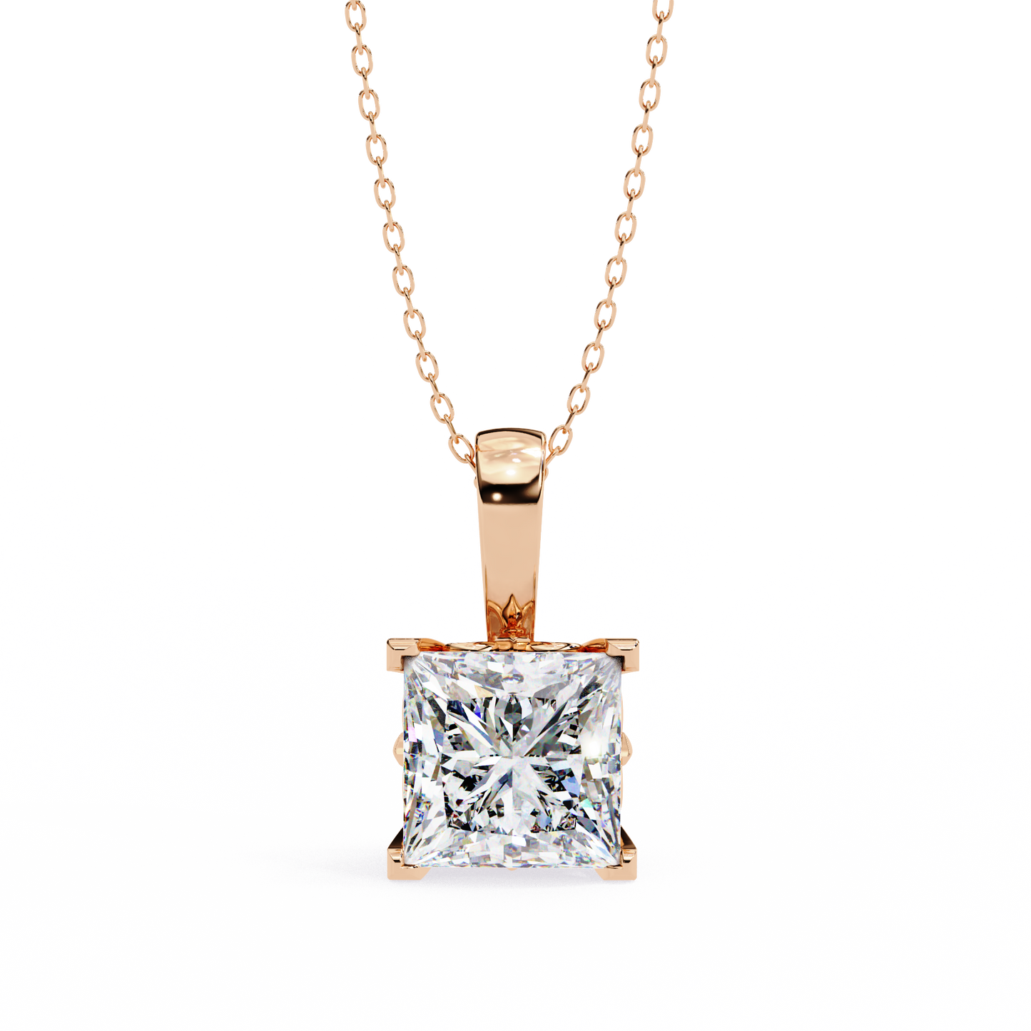 orion princess lab-grown diamond pendant