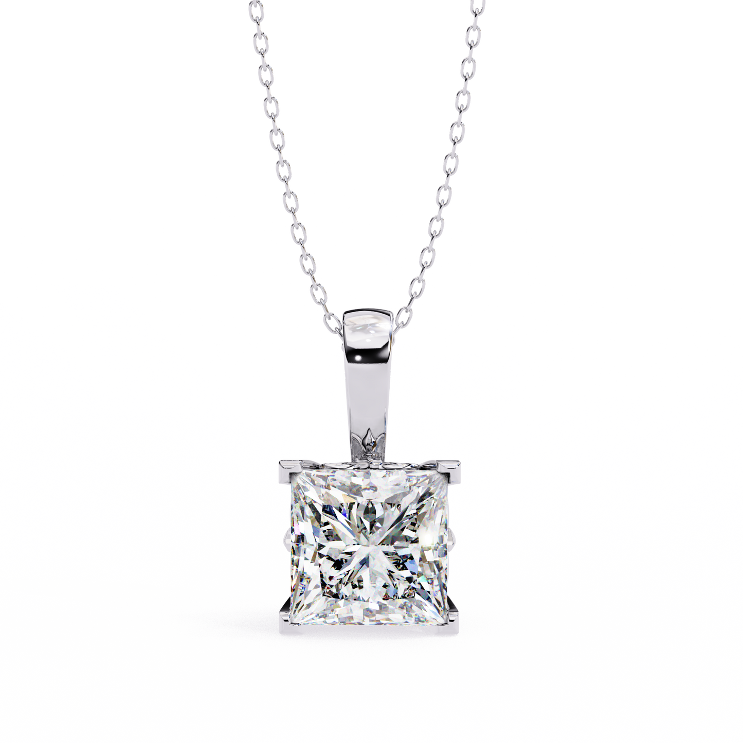 orion princess lab-grown diamond pendant