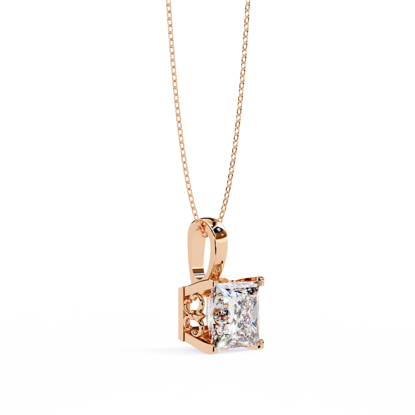 orion princess lab-grown diamond pendant