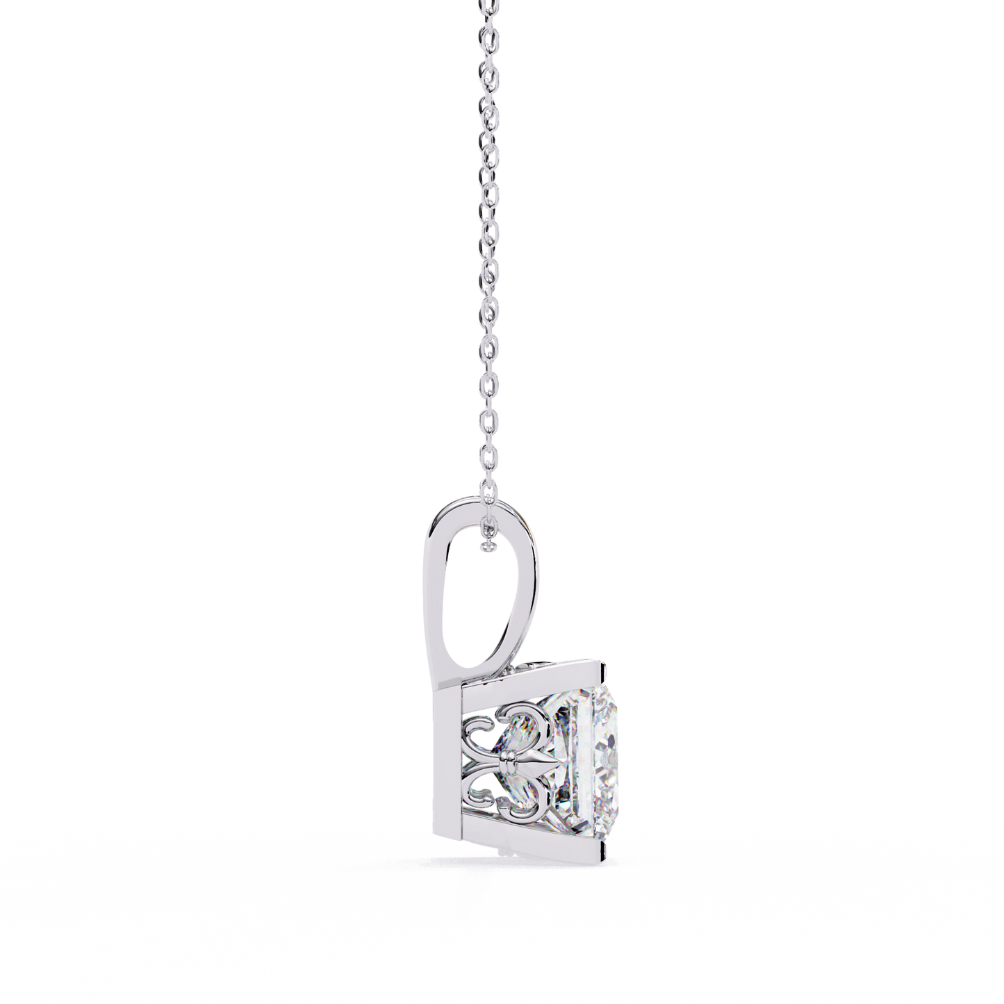 orion princess lab-grown diamond pendant
