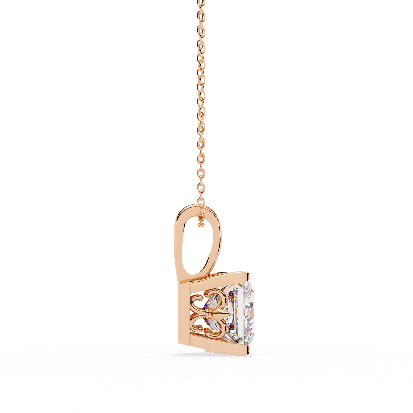 orion princess lab-grown diamond pendant