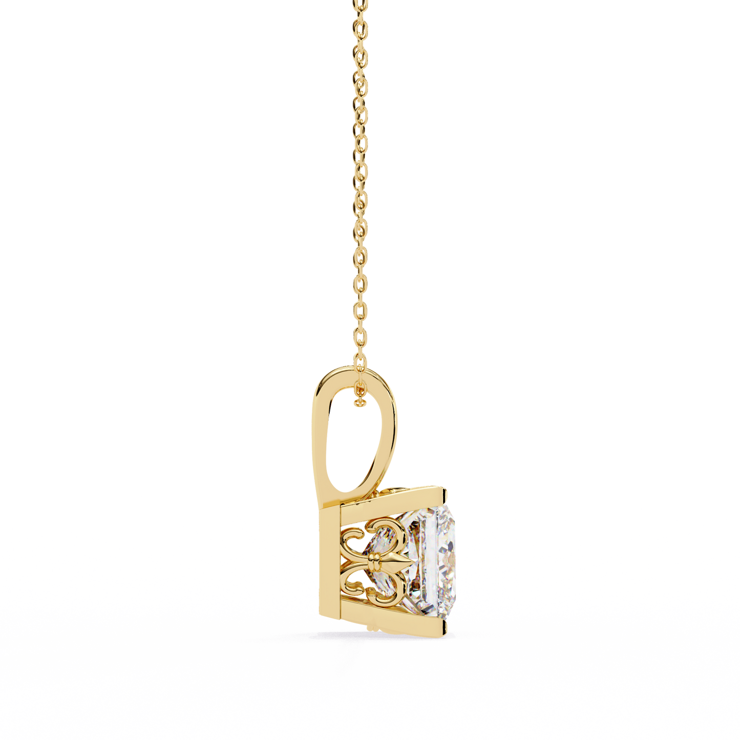 orion princess lab-grown diamond pendant