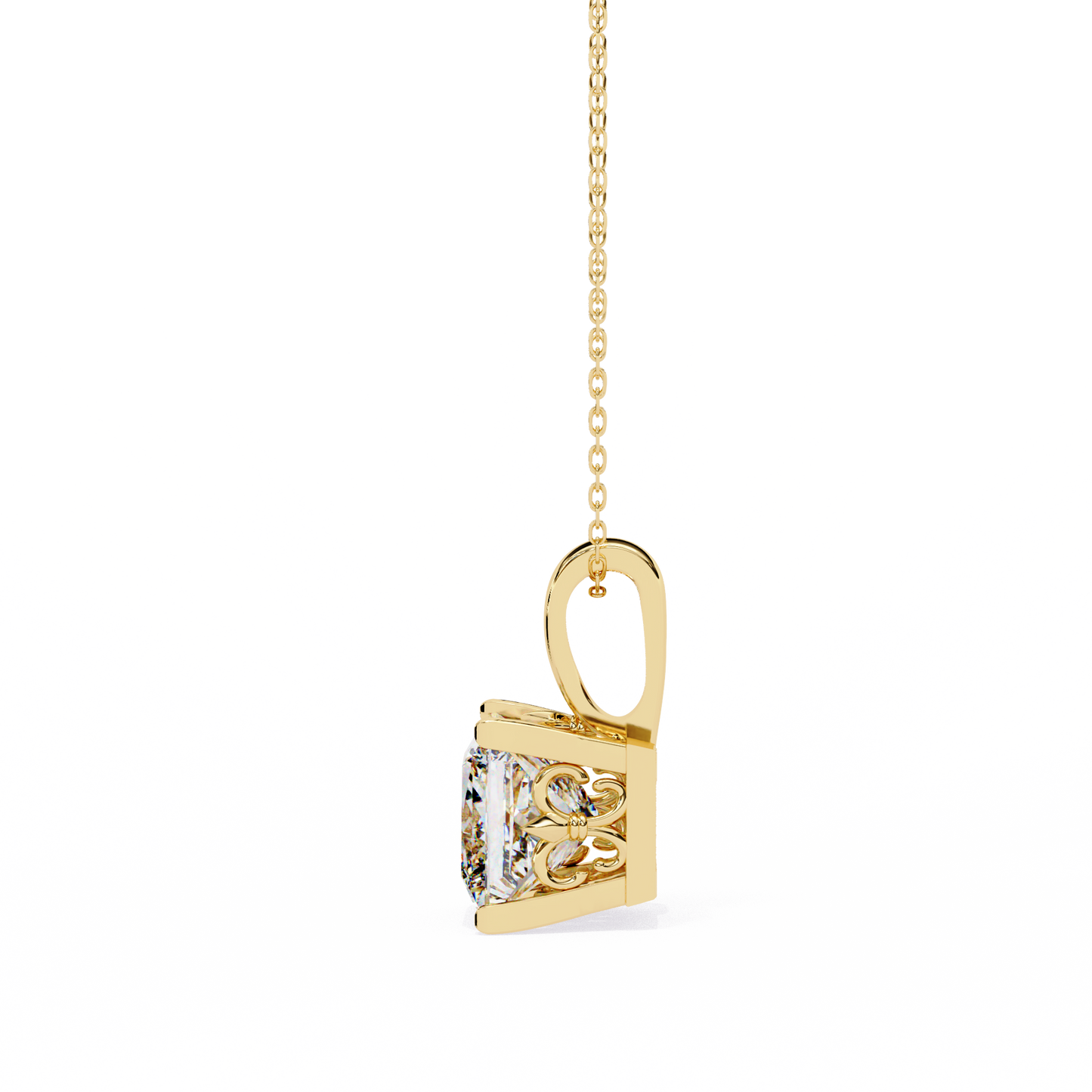 orion princess lab-grown diamond pendant