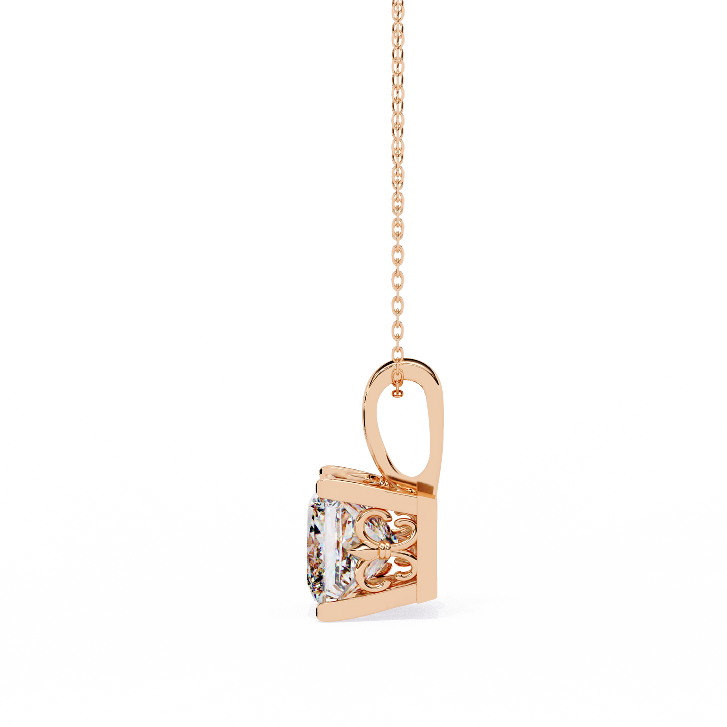 orion princess lab-grown diamond pendant